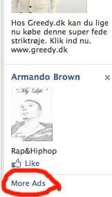 More ads på Facebook