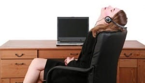 woman listening to music